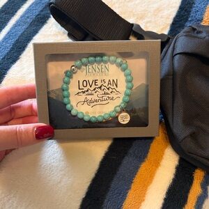 Turquoise Adventure Bracelet & Belt Bag Combo